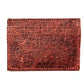 Coconut Leather Card Holder - Wine Red - EcoArtisans