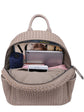 Woven backpack purse for women beige sif2068 BE05 - EcoArtisans