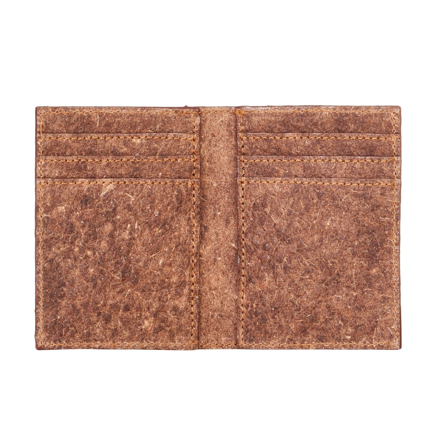 Coconut Leather Wallet - Cutch Brown - EcoArtisans