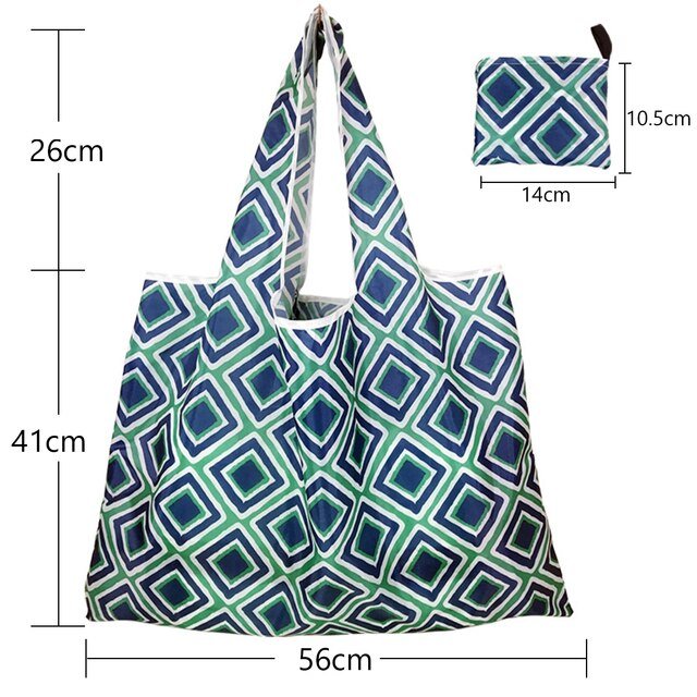 Foldable Shopper Bag Reusable Shopping Bag For Grocery Beach Toy Storage Bags Women Tote Stock Bags Eco-Friendly Large Handbags - EcoArtisans