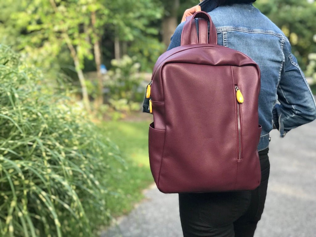 Lenox Vegan Leather Backpack - EcoArtisans