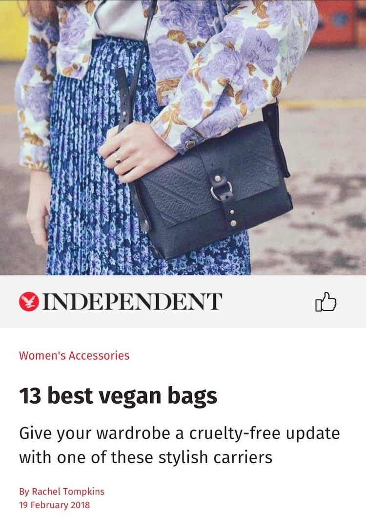 Reina Black Vegan Handbag - EcoArtisans