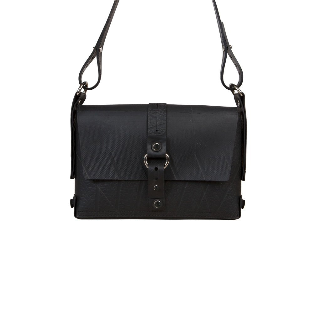 Reina Black Vegan Handbag - EcoArtisans