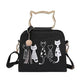 Women Messenger Bag Handbags Cat Rabbit - EcoArtisans